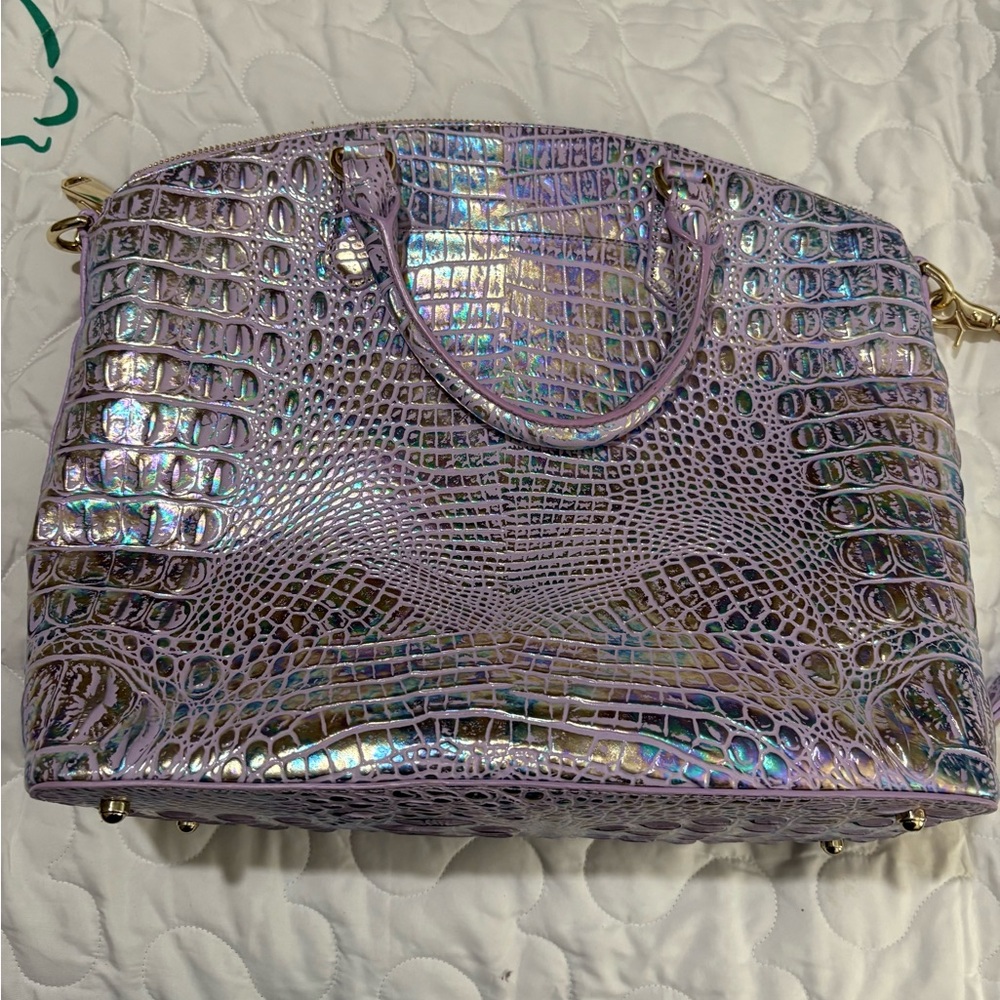 Brahmin Duxbury Holographic Purple Bag